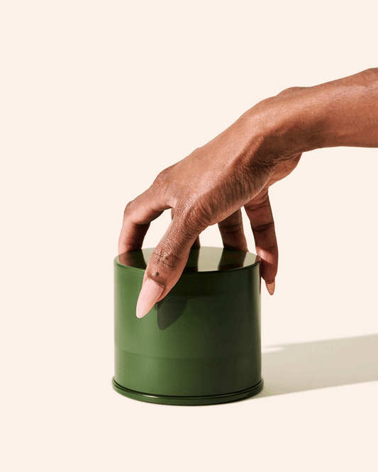 Twist metal candle tin & lid