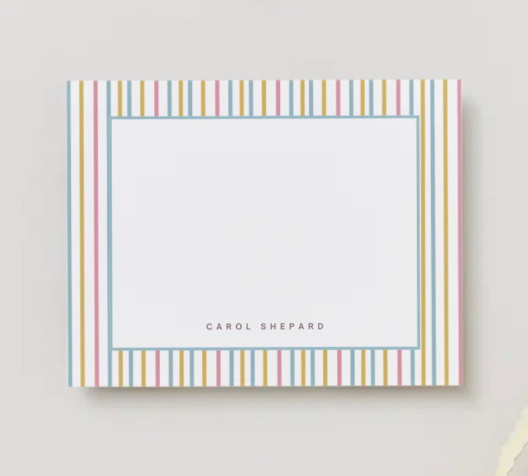 The Chandler Personalized Flat Notecards