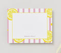 The Sicilian Lemon Personalized Flat Notecards
