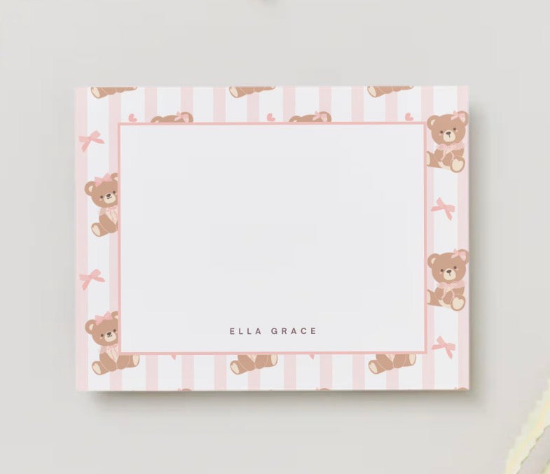 My First Personalized Flat Notecards (2 Styles)