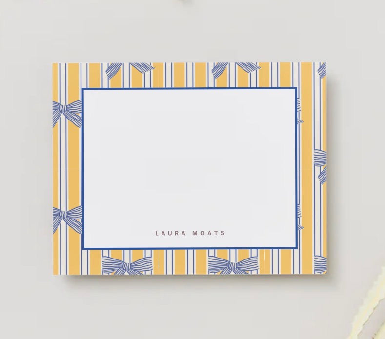 The Sophomore Personalized Flat Notecards