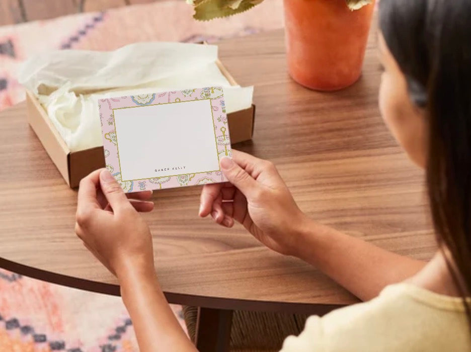 The French Bakery Personalized Flat Notecards