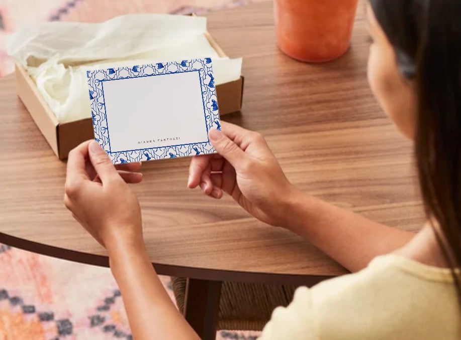 The Easter Brunch Personalized Flat Notecards