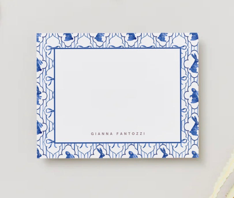 The Easter Brunch Personalized Flat Notecards