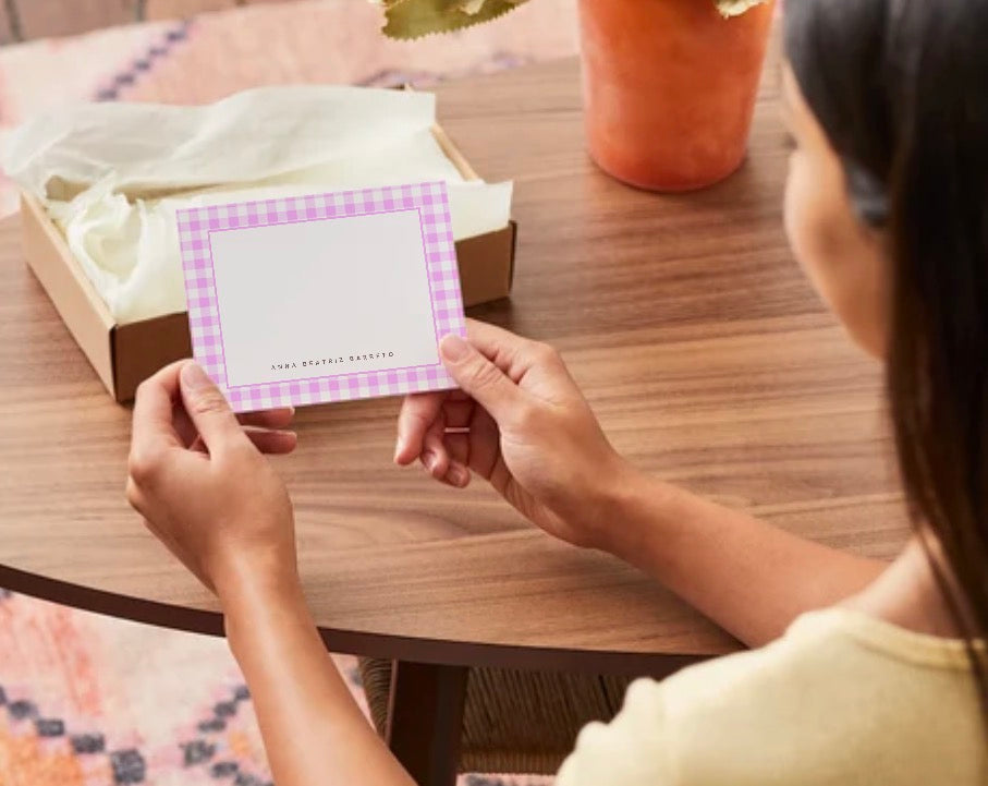 The Easter Brunch Personalized Flat Notecards