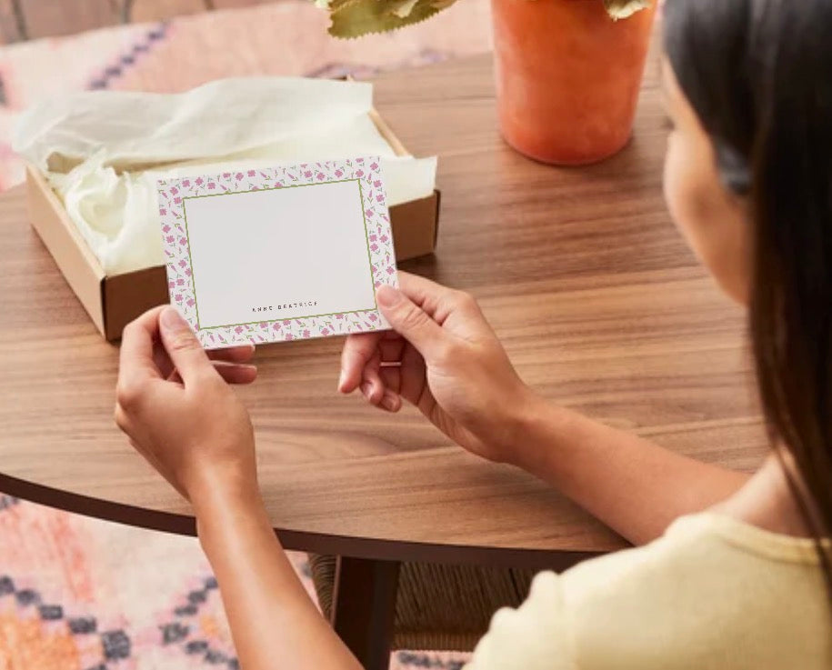 The Belle de Jour Personalized Flat Notecards