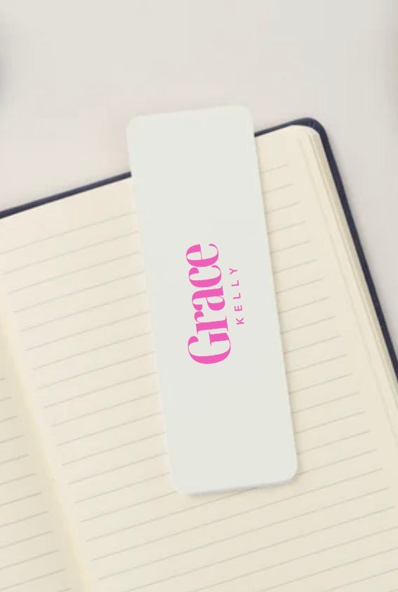 Minimalist Personalized Bookmarks (6 Colors)