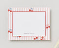The Sweet Cherry Personalized Flat Notecards