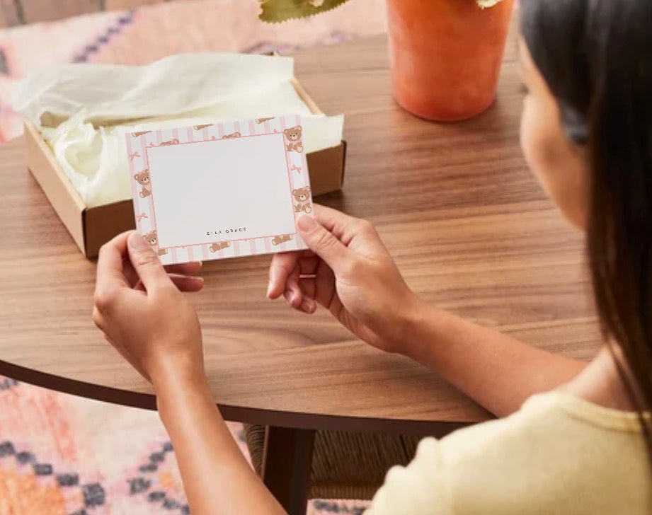 My First Personalized Flat Notecards (2 Styles)