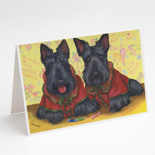 Scottish Terrier Blank Note Cards (8 Pack with Envelopes)