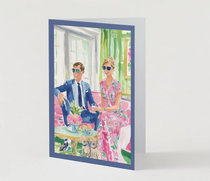 The Palm Royale Blank Cards Set (10 Cards + Envelopes)