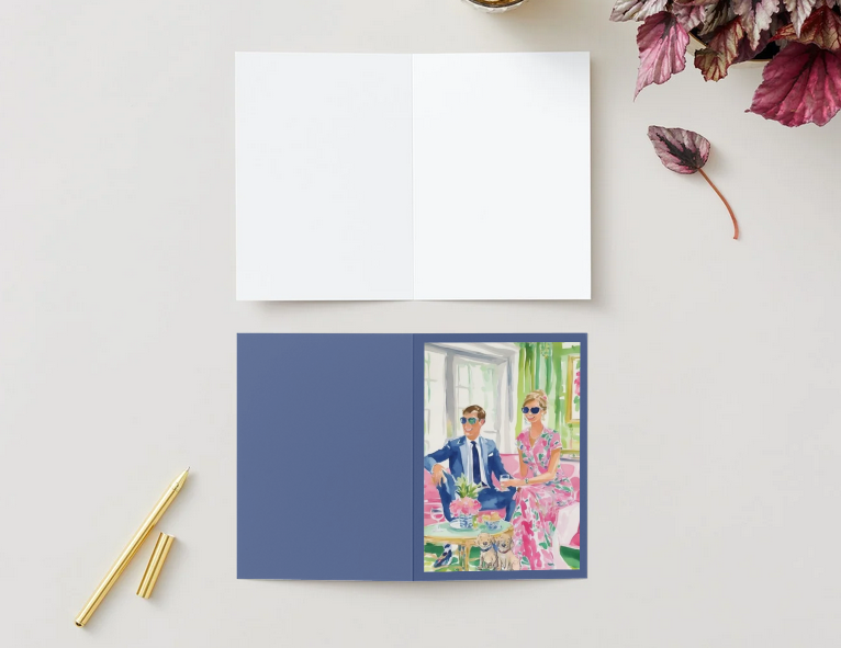 The Palm Royale Blank Cards Set (10 Cards + Envelopes)
