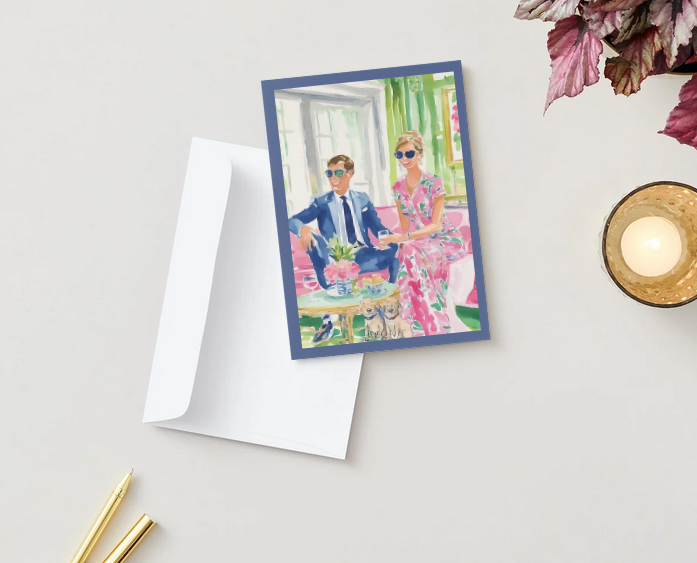 The Palm Royale Blank Cards Set (10 Cards + Envelopes)