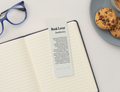 The Book Lover Definition Bookmark
