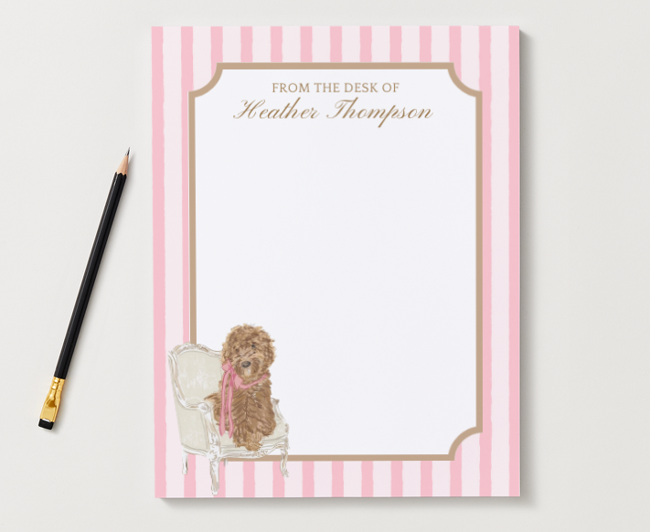 Personalized Labradoodle Notepad