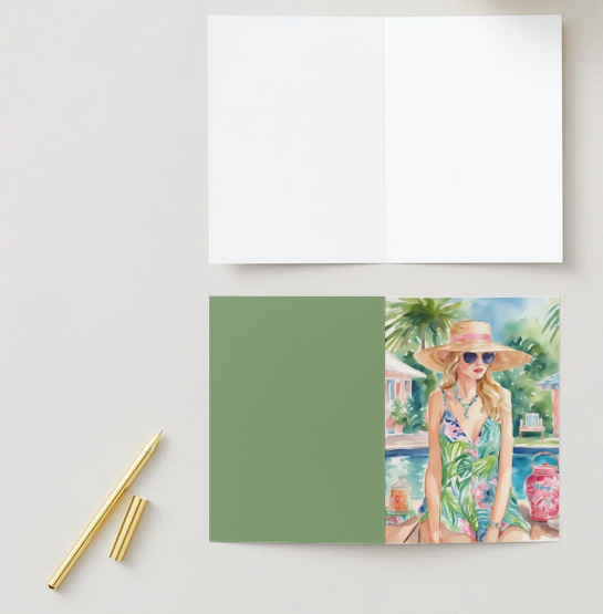 The Palm Beach Blank Cards Set (10 Cards + Envelopes)