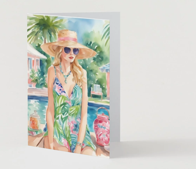 The Palm Beach Blank Cards Set (10 Cards + Envelopes)