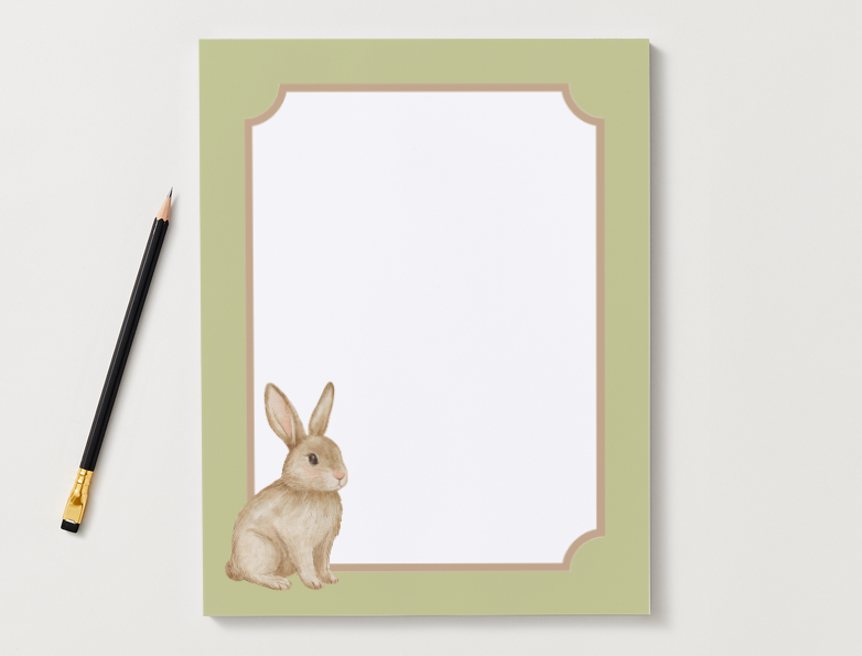 The Heirloom Hare Notepad (3 Colors)