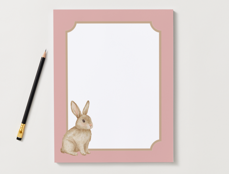 The Heirloom Hare Notepad (3 Colors)