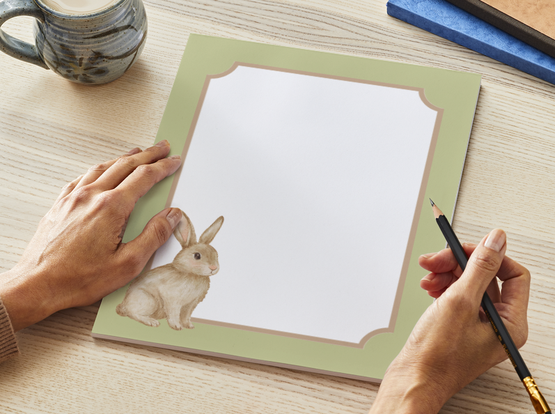 The Heirloom Hare Notepad (3 Colors)