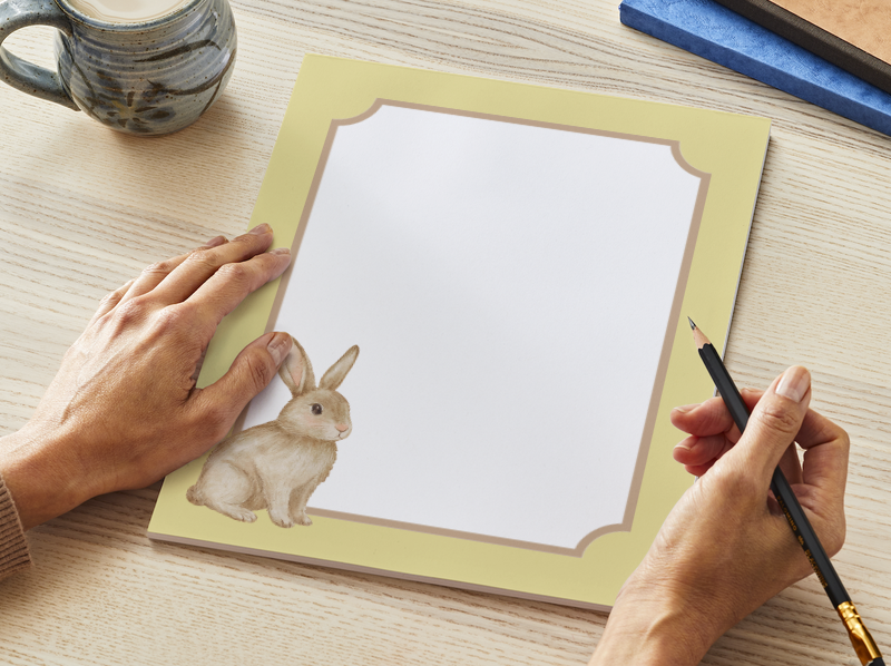 The Heirloom Hare Notepad (3 Colors)
