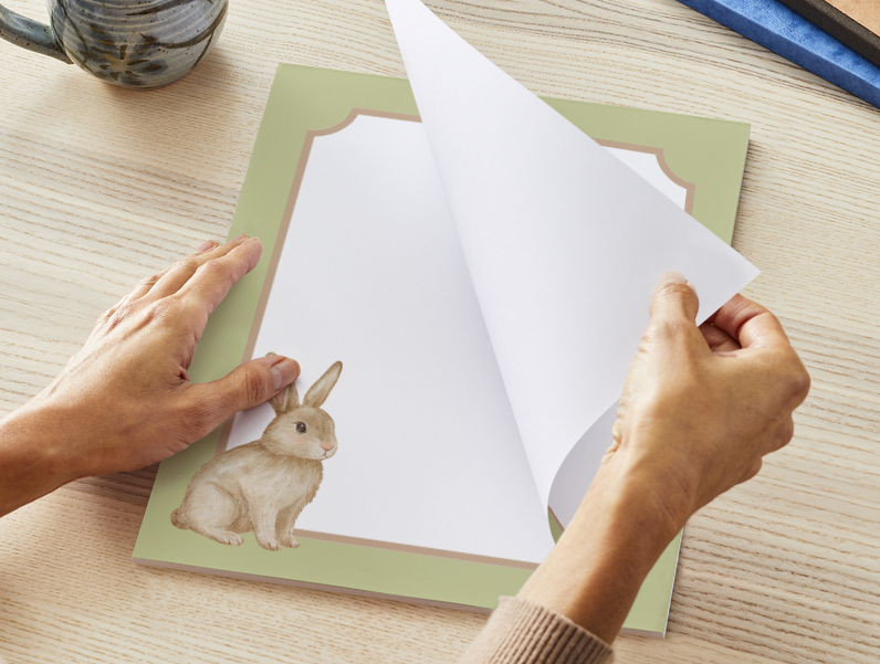 The Heirloom Hare Notepad (3 Colors)