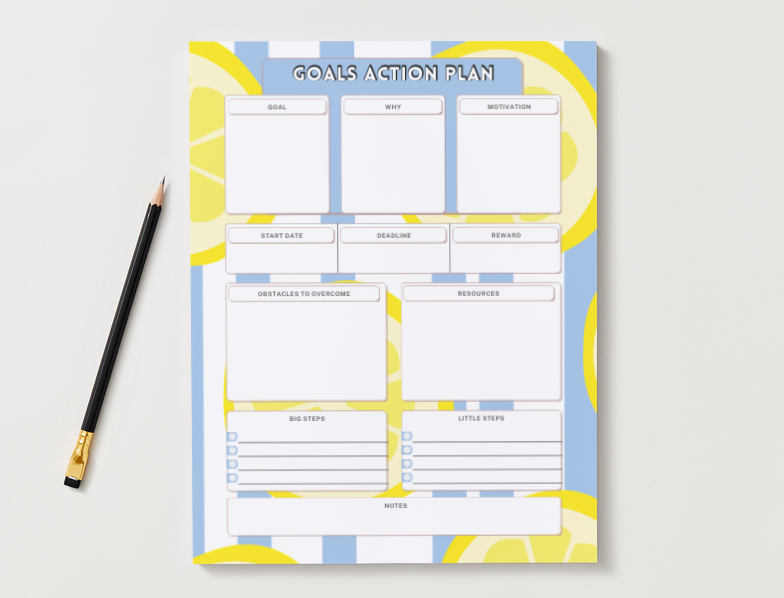 The Sicilian Lemon Planner Pad (2 Colors)