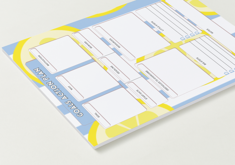 The Sicilian Lemon Planner Pad (2 Colors)
