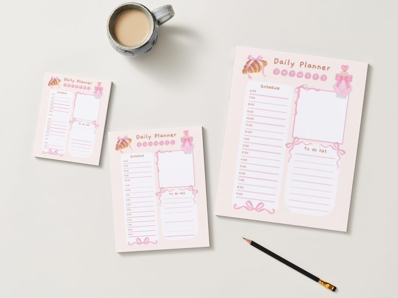 Coquette Daily Planner Pad (3 Sizes)