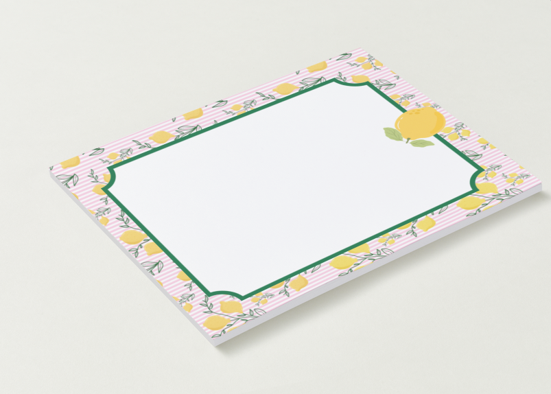 The Sicilian Lemon Notepad