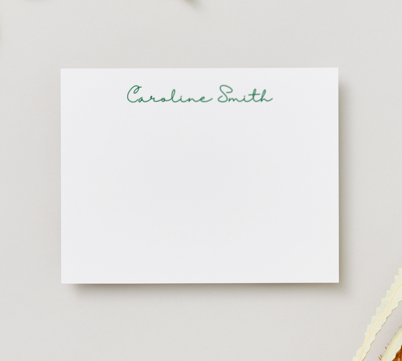 Personalized 5'x7' Note Card Set
