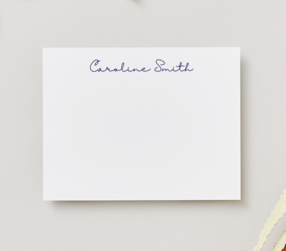 Personalized 5'x7' Note Card Set