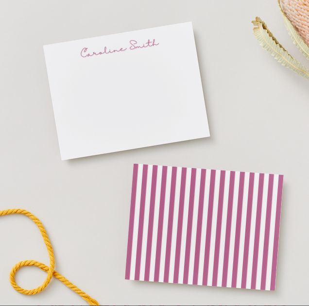 Personalized 5'x7' Note Card Set