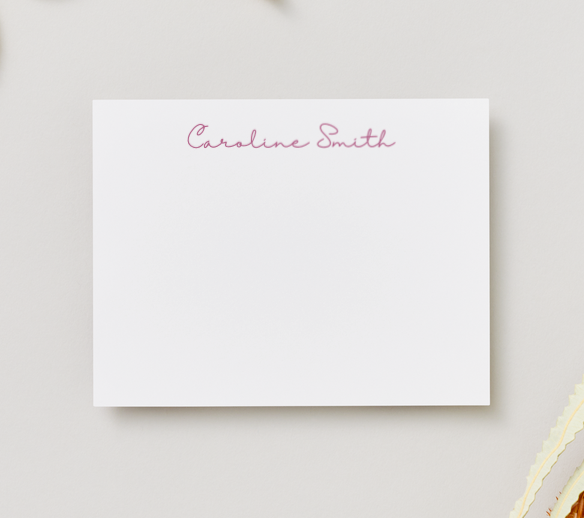 Personalized 5'x7' Note Card Set