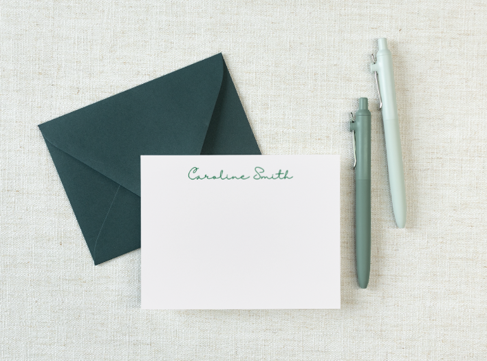 Personalized 5'x7' Note Card Set