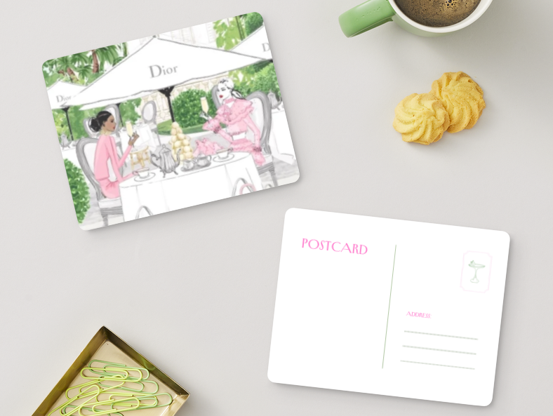 Fashion Inspired Postcards - Set 10 Pcs (4 Styles)