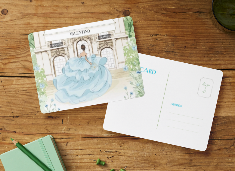 Fashion Inspired Postcards - Set 10 Pcs (4 Styles)