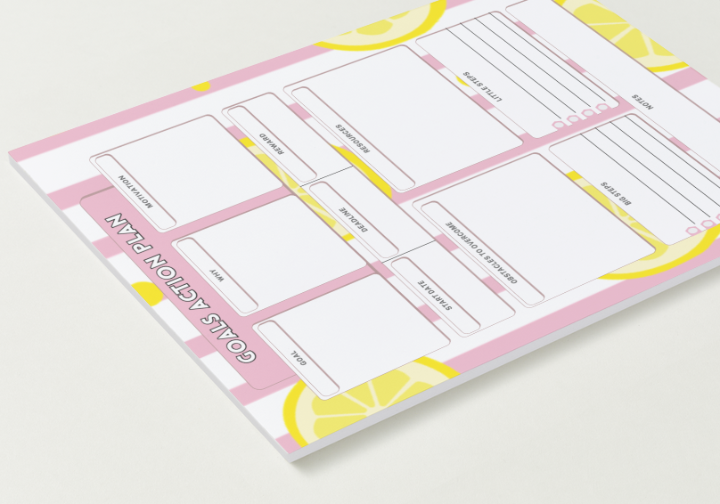 The Sicilian Lemon Planner Pad (2 Colors)